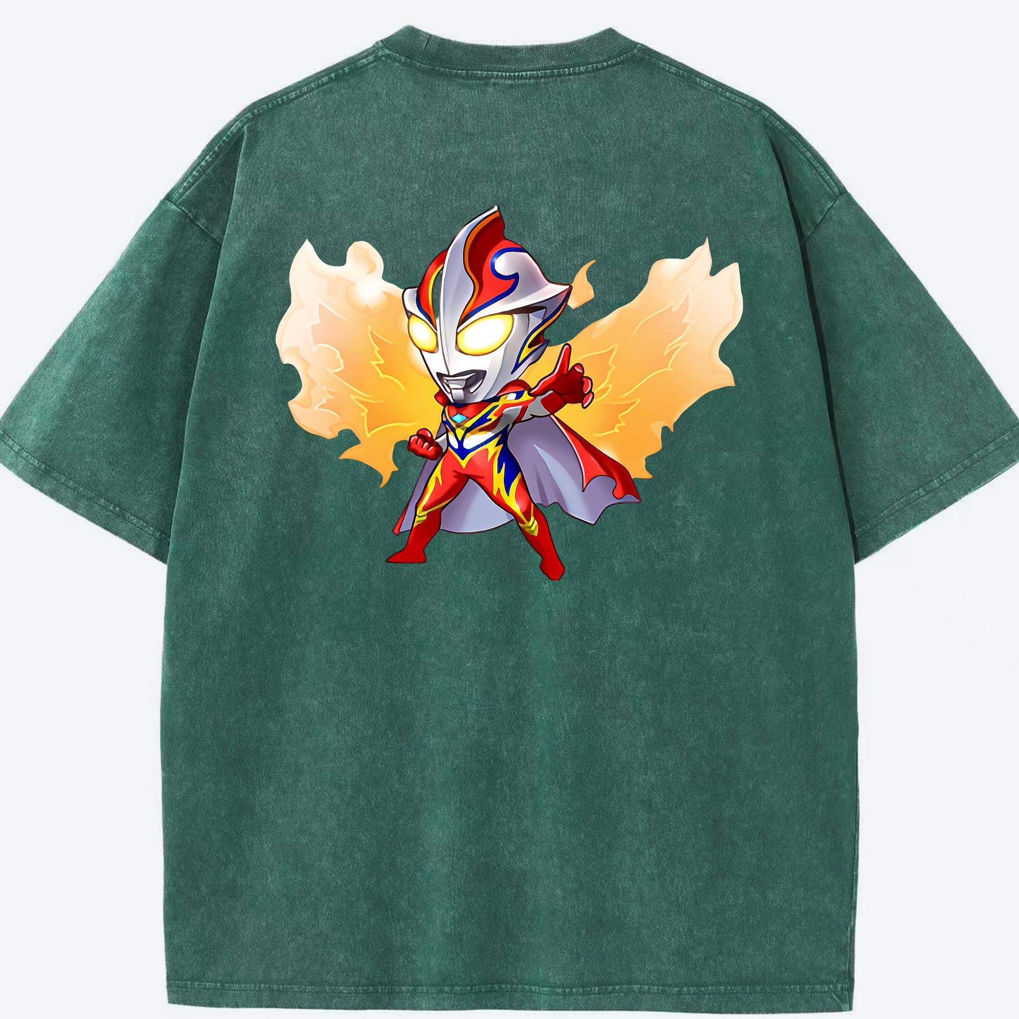 （画像用） ウルトラマン Ultraman 綿100% ヴィンテージ風 半袖Tシャツ（背面プリント）